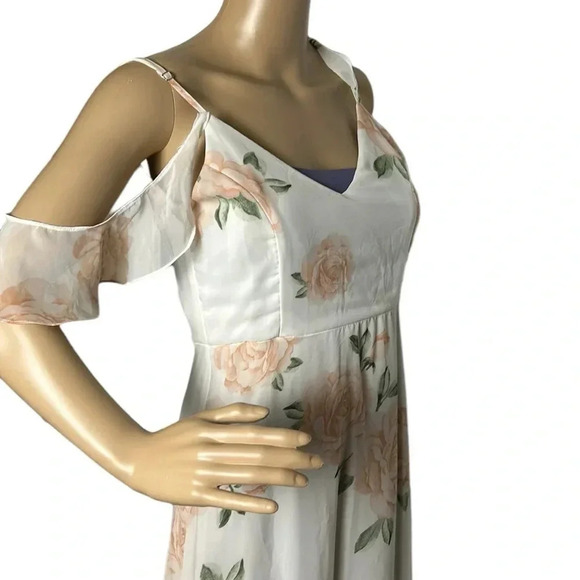 LULU halter Dress ,Sm,Ruffle,sheer,chiffon,PTP 16”, fairycore,princess,romantic - Picture 8 of 17